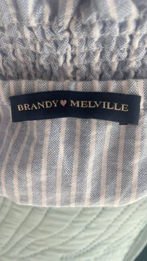 Brandy Melville Tank Top Blue White thumbnail 3
