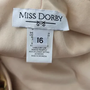 Vintage Miss Dorby 90s Buttercream Chiffon Floral Maxi Dress – Size 16 thumbnail 6