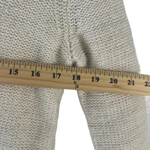Gap Womens XS V-Neck Sweater‎ Beige Oatmeal Metallic Shimmer Cotton Wool Blend thumbnail 7