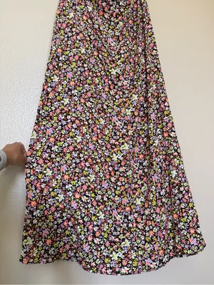 AFRM Olivier Lace Cutout Floral Maxi Dress M Y2K Romantic $138 thumbnail 9
