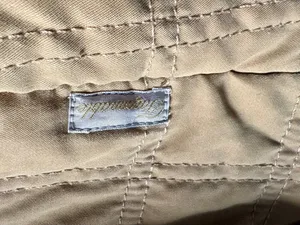 Faconnable women's tan water resistant quilted hooded spring fall jacket size XL thumbnail 7