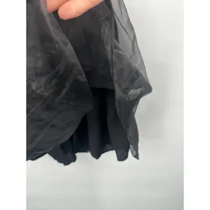 Widow Dolls Kill Black Babydoll Mini Dress Puff Sleeves Organza Large Goth Vamp‎ thumbnail 4