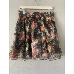 Alice + Olivia Flora Silk Smocked Mini Skirt thumbnail 4
