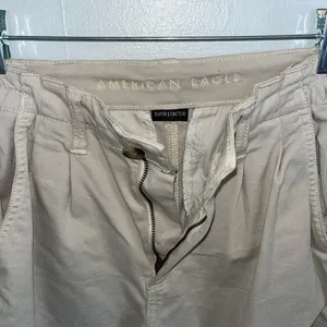 American Eagle Khaki Super Stretch Pants Extra Long thumbnail 3