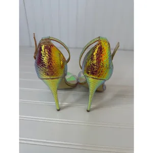 Anne Michelle Exception Iridescent Stiletto Heels Mermaid Scale Pointed Size 5.5 thumbnail 5