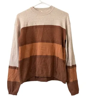 Kuhl Women Size Small Valencia Sweater Speckled Knit Crewneck Colorblock READ‎ thumbnail 1