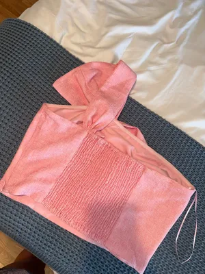 The Pants Store One Shoulder Pink Bow Top thumbnail 5
