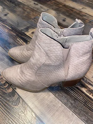 Altar'd State  Brynn Taupe Textured Ankle Booties thumbnail 3