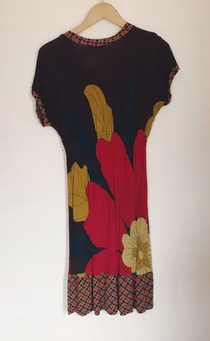 Vintage Y2K Botanical Printed Midi Sundress | Size S thumbnail 3