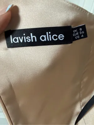 Lavish Alice Champagne One Shoulder Asymmetrical Dress thumbnail 8