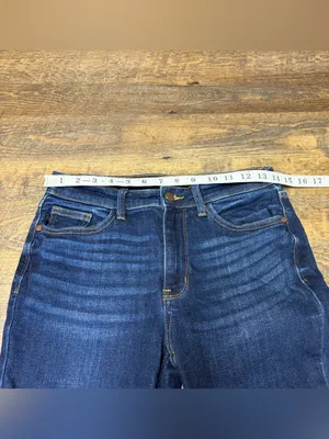 Judy Blue Mid Rise Bootcut Jeans Women’s 7/28 Stretch Dark Wash Blue thumbnail 4