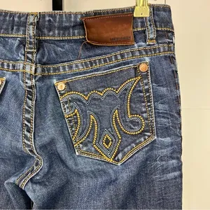 MEK DNM Avalon Cigarette Jeans Women 28 Dark Wash Low Rise Skinny Y2K thumbnail 8