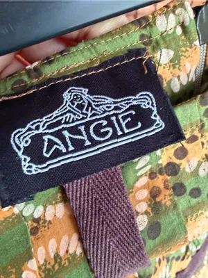 Vintage ANGIE Low Rise Patchwork Ruffle Mini Skirt Y2K Small thumbnail 8