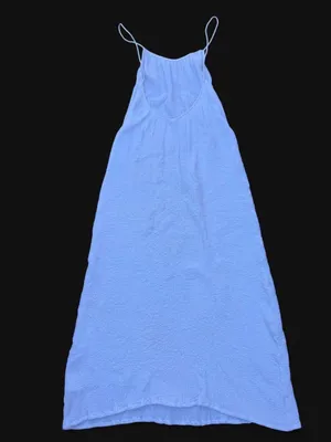 Bahh Goose Nuage White Textured Cotton Maxi Dress Size XS/S thumbnail 6