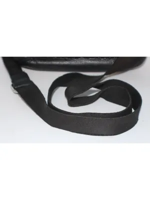 Coach Penelope Black Pebbled Leather Turnlock Crossbody Bag – Classic Flap Style thumbnail 3
