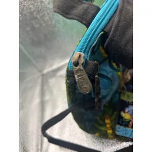 Paul Brent Tropical Parrot Canvas Crossbody Bag Blue Green Macaw Palm Leaf Art thumbnail 5