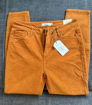 NWT Cello Burnt Orange / Rust Corduroy Pants Size 11 thumbnail 1