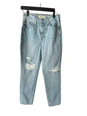 Madewell The Perfect Vintage Jean Light Denim‎ Distressed 24 thumbnail 4