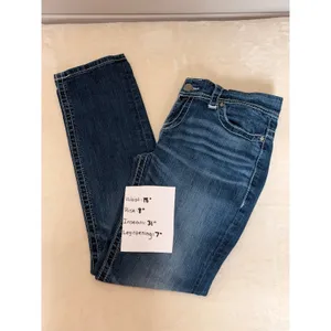 BKE Payton Straight Leg Jeans Womens 30R Medium Dark Wash Thick Stitch Buckle thumbnail 3