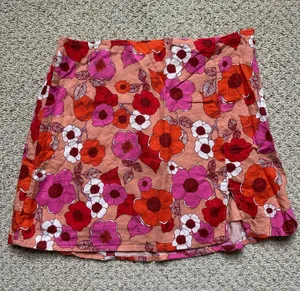 Urban Outfitters Skirt with Colorful Flowers S thumbnail 1