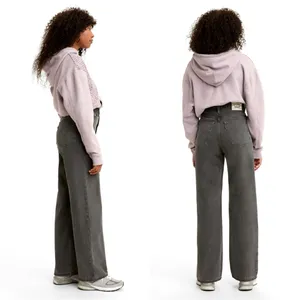 Levi’s • WellThread® High Loose Women's Jeans baggy wide leg Silver Bloom grey thumbnail 12
