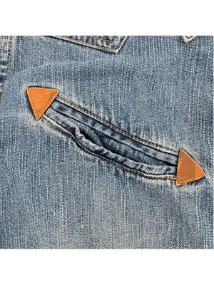 Vintage 90s Denim Western Shirt Pearl Snaps Route 66 Cowgirl Rodeo Country Large thumbnail 6