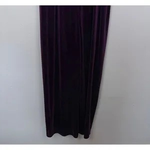 Lulus‎ Velvet Tulip Hem Maxi Dress Purple Romantic Evening Cocktail Size Large thumbnail 8
