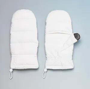 Lululemon Wunder Puff Mittens White Unisex Large XL NWT thumbnail 1