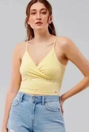 Hollister wrap cropped cami thumbnail 1