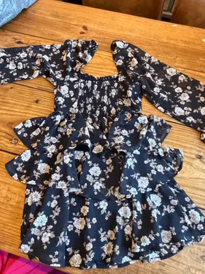 Black Floral Altar'd State Dress Long Sleeve thumbnail 3