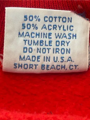 VTG 80s Aspen Colorado Ski Resort Sweatshirt L Red Graphic Retro Beach made USA thumbnail 7