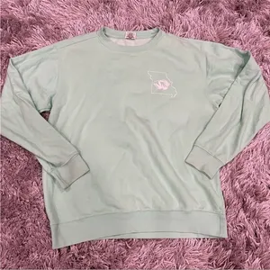 University of Missouri Tiger National Seafoam Green Crewneck Sweatshirt thumbnail 1