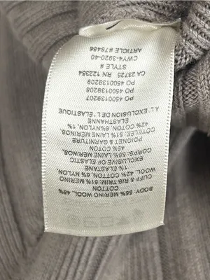 Aritzia Wilfred Plunge Front Cropped Merino Wool Cardigan in Gray Size Small thumbnail 5