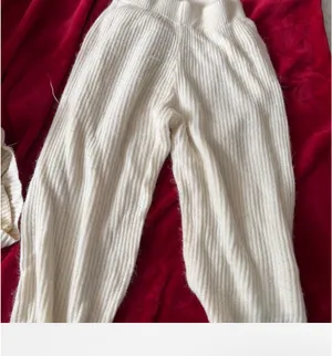 white knitted sweater pajama set thumbnail 3