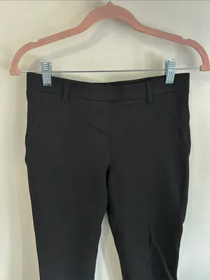 Quince Ultra Stretch Ponte Straight Leg Pants Black thumbnail 6