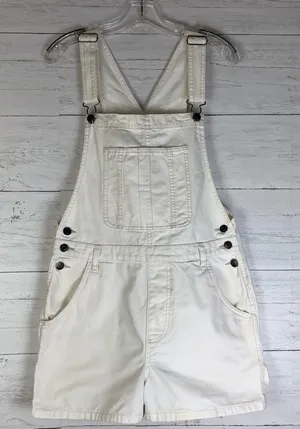 Cotton:On ivory utility canvas short overall size 6 Womens thumbnail 1