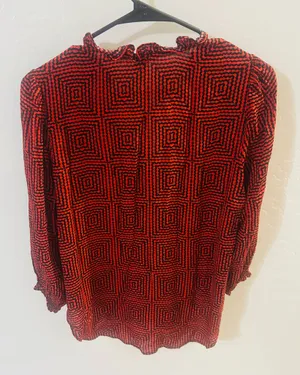 H&M Blouse Red and Black thumbnail 3