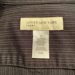 Jones New York|| Black /white striped jacket thumbnail 5