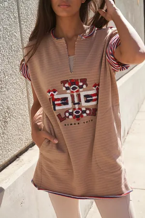 Free People Movement- Summit Graphic Tee Oversized Longline Tee thumbnail 2