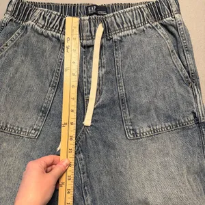 Gap Supersoft Pull-On Barrel Jeans Light Wash Denim Women Size M thumbnail 3