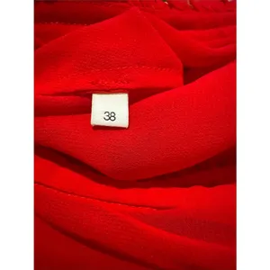 Sandro Paris Joy Rouge Écarlat Ruffled Midi Dress Red Sheer Romantic 38- US 6 thumbnail 8