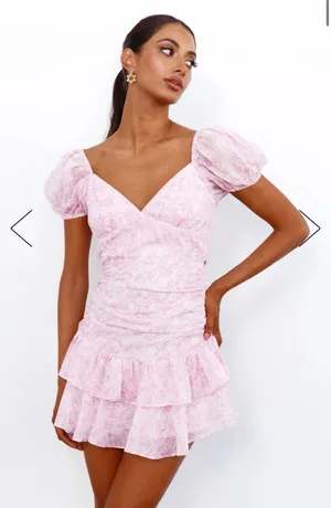 Hello Molly Pink Mini Dress  thumbnail 1