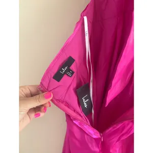 Lulus Pristine Glow Magenta Pink Ruffled Tie-Back Maxi Dress Size Small Formal thumbnail 6