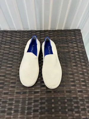 Rothy’s white knit slip on sneakers women’s size 6 ￼￼ thumbnail 4
