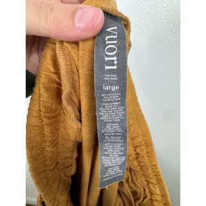 Vuori Performance Jogger Turmeric Heather Orange‎ Women Large VW303 DreamKnit thumbnail 5