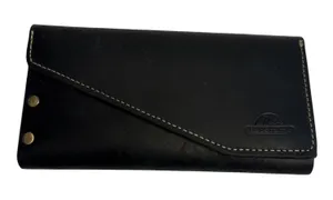 Cellphone case made to fit on belt magnetic closure inside pocket for cards thumbnail 1