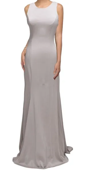 NWT Dancing Queen Sleeveless Sequin‎ Embellished Formal Long Dress Gown Size XS thumbnail 1