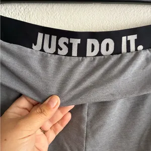 Nike Dri Fit Just Do It Foldover Knit Pull On Jogger Pants Grey L thumbnail 9