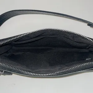 Black Alligator short strap shoulder purse thumbnail 3