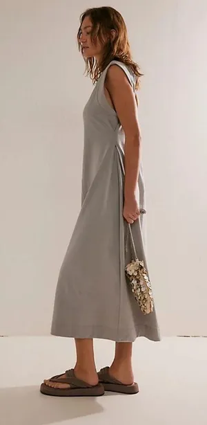 NWT FREE PEOPLE Simone Midi Dress Color: Frost Bitten Size XS thumbnail 5